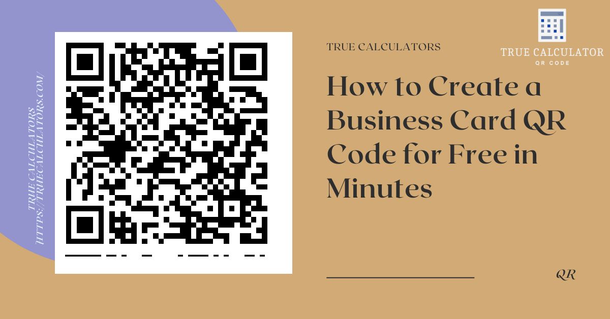 How to Create a Business Card QR Code for Free in Minutes